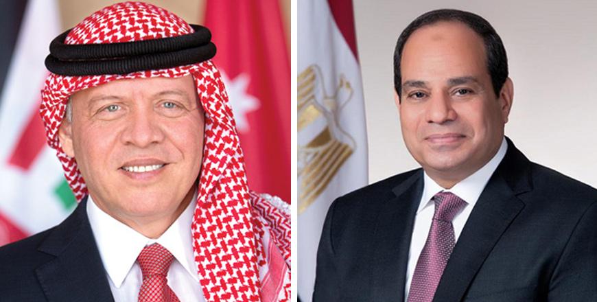 King invites Egypt president to visit Jordan