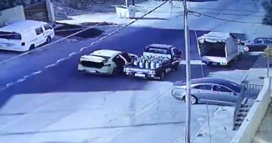 كاميرا مراقبة توثق سرقة اسطوانات غاز في وضح النهار بعمان  فيديو