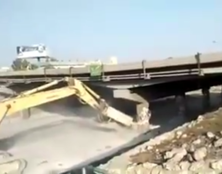 الأشغال: هدم جسر ماركا تم بطريقة هندسية مدروسة