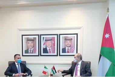 الصفدي يلتقي وزير الخارجية الايطالي