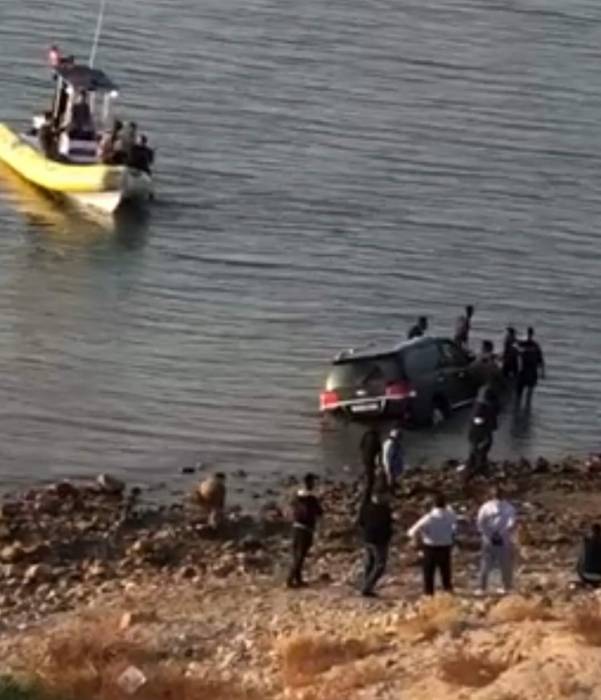 تدهور مركبة في البحر الميت ولا اصابات