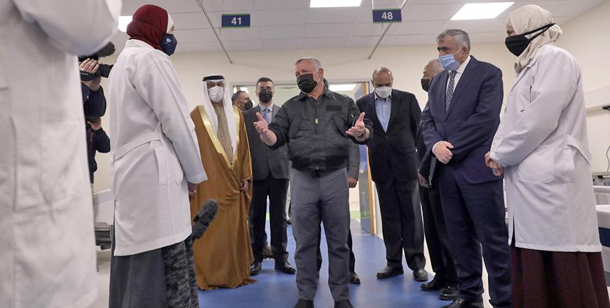 King opens Sheikh Mohamed Bin Zayed Field Hospital, pays tribute to sacrifices of medical personnel during pandemic
