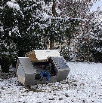 كبسولات نوم لحماية المشردين من البرد فى ألمانيا_ صور