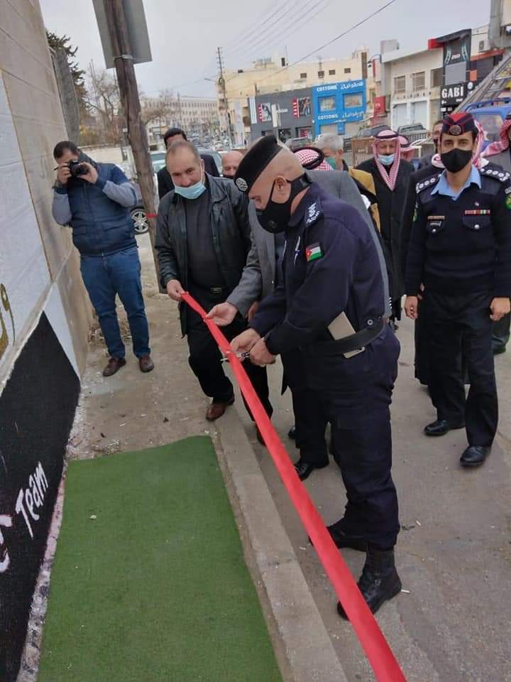 افتتاح جدارية تأسيس مئوية الدولة الاردنية في مرج الحمام