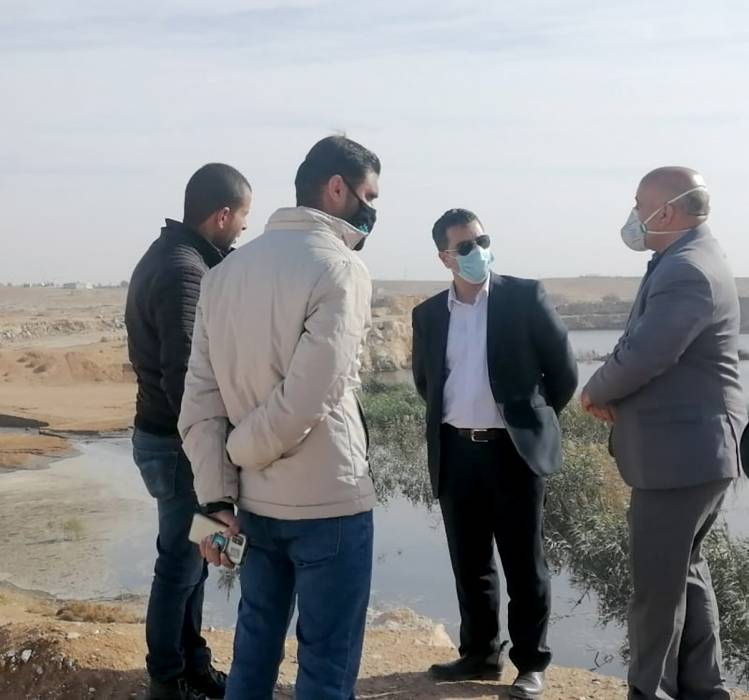 وزير المياه يتفقد سير العمل بمحطة تنقية جنوب عمان