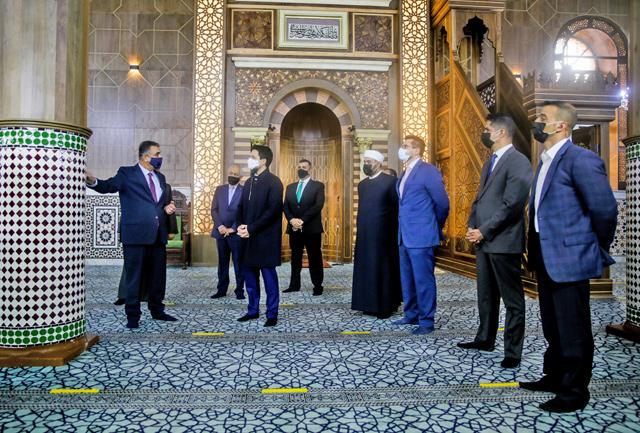 Crown Prince checks on Al Husseini Mosque renovation project