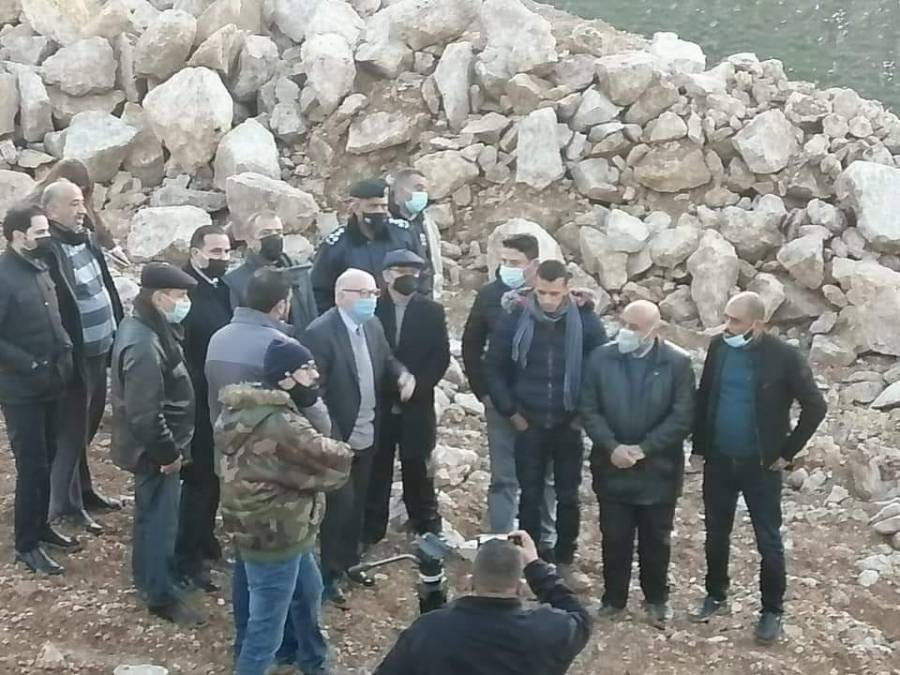 بيان صادر عن وزارة الاشغال بخصوص الانزلاق على طريق جرش