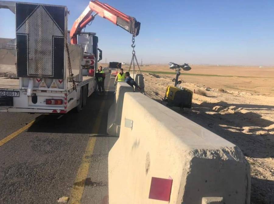 تنفيذ أعمال توسعة جديدة لأطراف الطريق الصحراوي في منطقة الدامخي_ تفاصيل