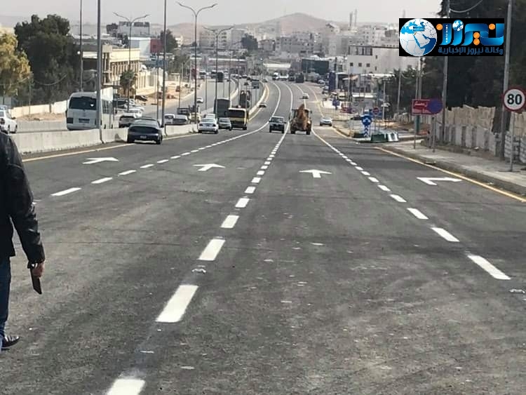 الأشغال تنهي جزءا من المرحلة الثالثة لمشروع الباص سريع التردد عمان الزرقاء