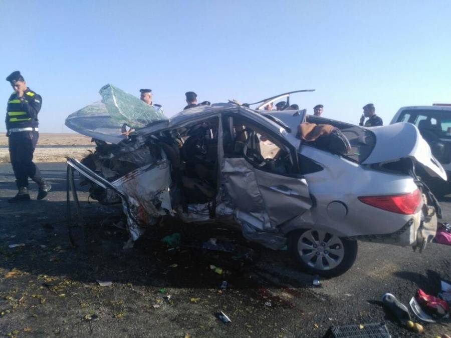 وفاة سيدة وإصابة 5 آخرين اثر حادث تصادم أسفل جسر الجندي باتجاه عمان