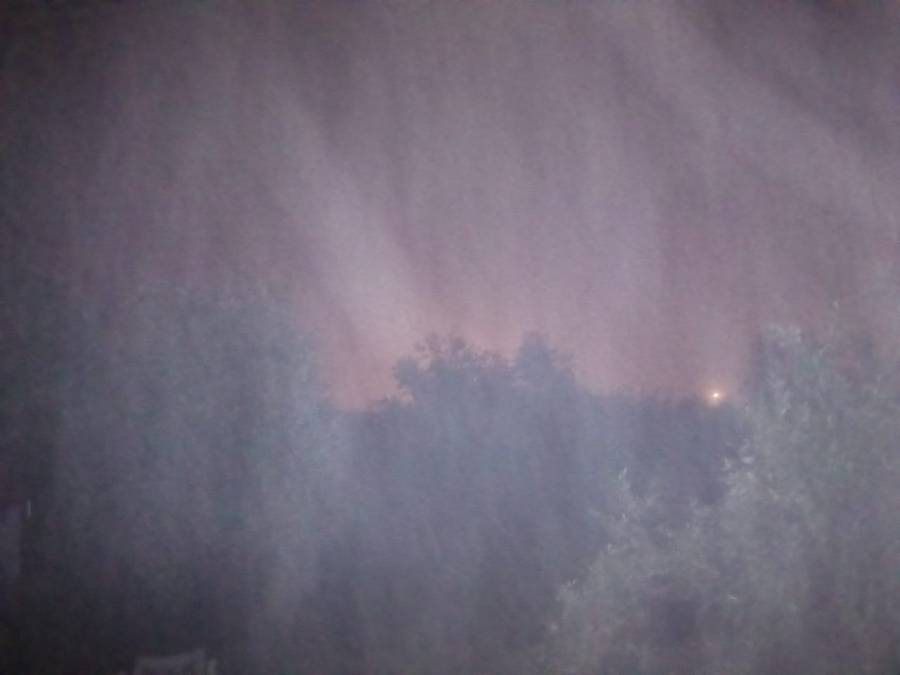 الضباب يغطي سماء قرية حور بمحافظة اربد