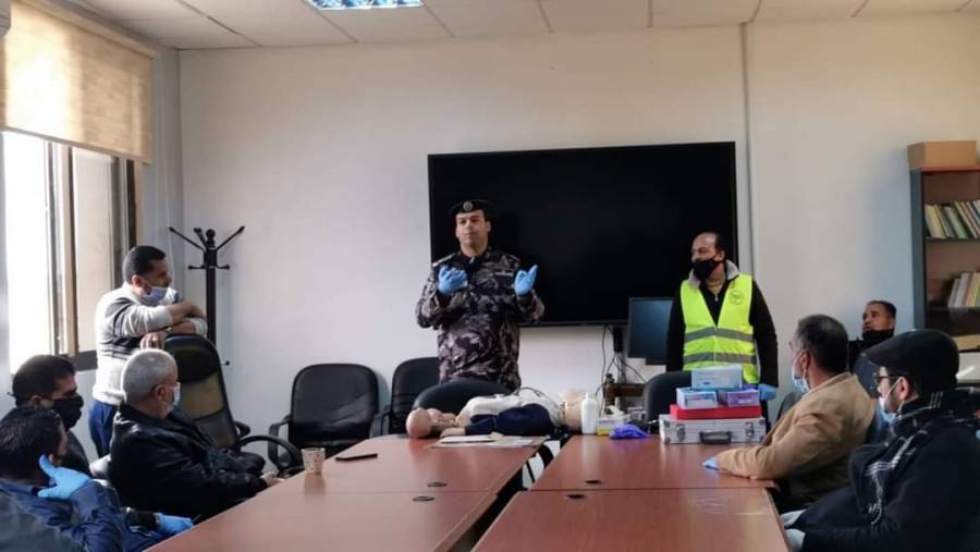 تدريب مشترك بين الدفاع المدني وشركة الكهرباء في الطفيلة