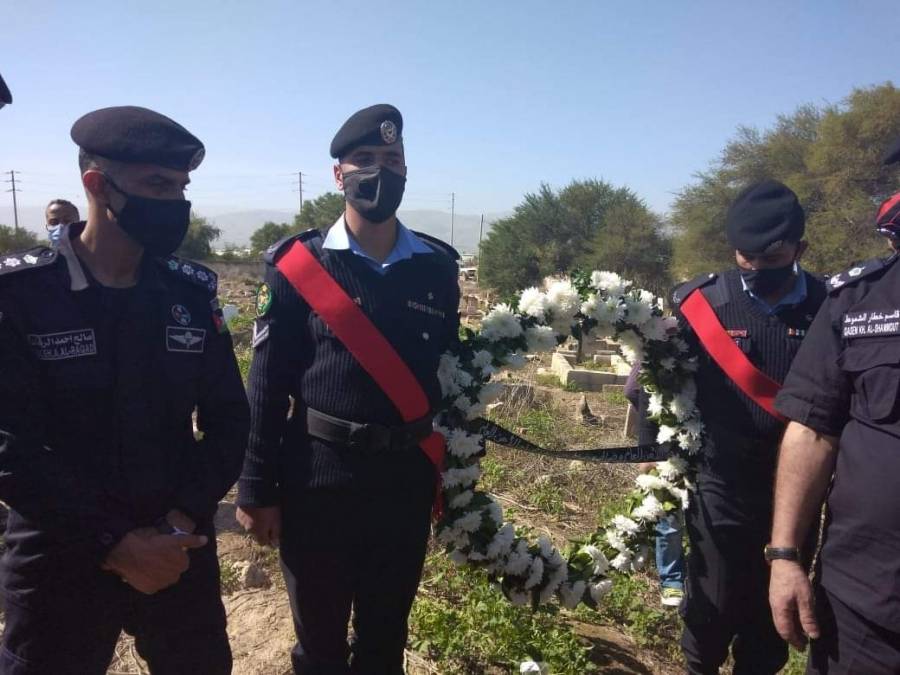 الامن العام يشيع جثمان الملازم أول مراد مصطفى الربيع 