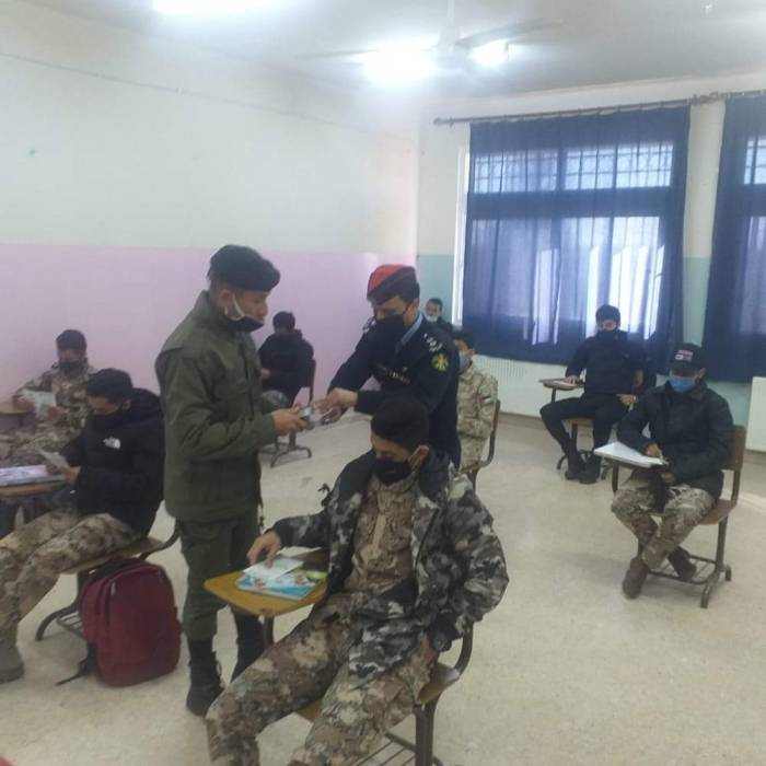 شرطه البادية الشمالية تستقبل الطلاب بمناسبة بداية الفصل الدراسي الجديد