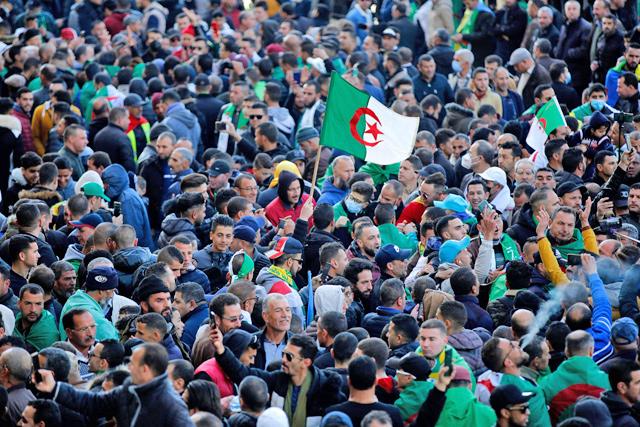 Thousands of Algerians rally ahead of Hirak protests anniversary