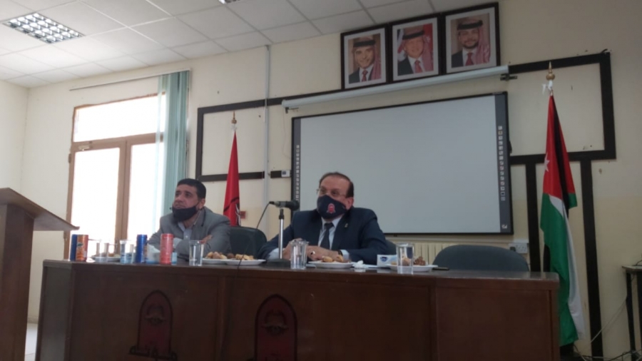 مؤتة: رئيس الجامعة يلتقي باعضاء الهيئة التدريسية لكلية الهندسة