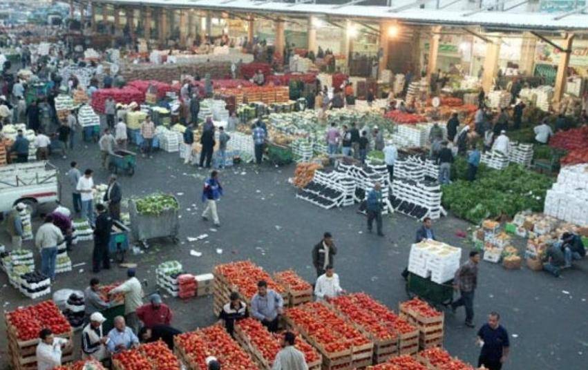 2350 طن خضار وفواكه ترد السوق المركزي اليوم