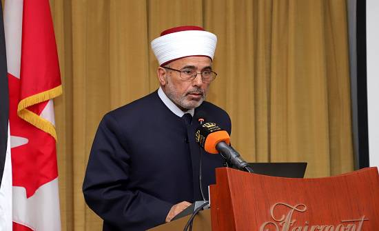 قاضي القضاة يتفقد المحاكم الشرعية في محافظة السلط