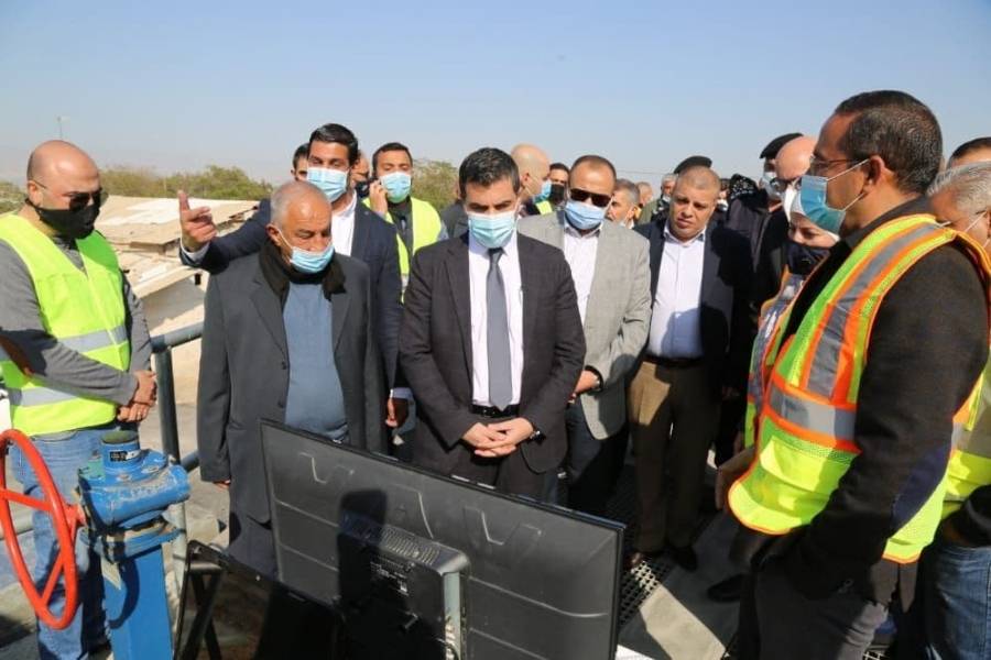 وزير المياه والري والسفير الالماني يفتتحان مشروع إعادة تأهيل شبكات الري و محطات الضخ في غور كبد.. صور .