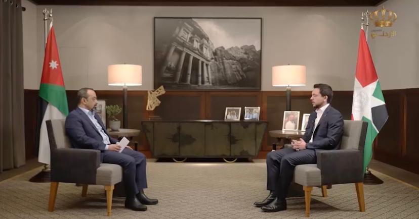 ولي العهد على شاشة التلفزيون الأردني.. مساء الجمعة