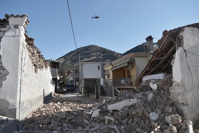 Hundreds of houses destroyed by twin tremors in Greece