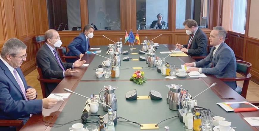 FM, Germany’s Maas hold expanded talks in Berlin