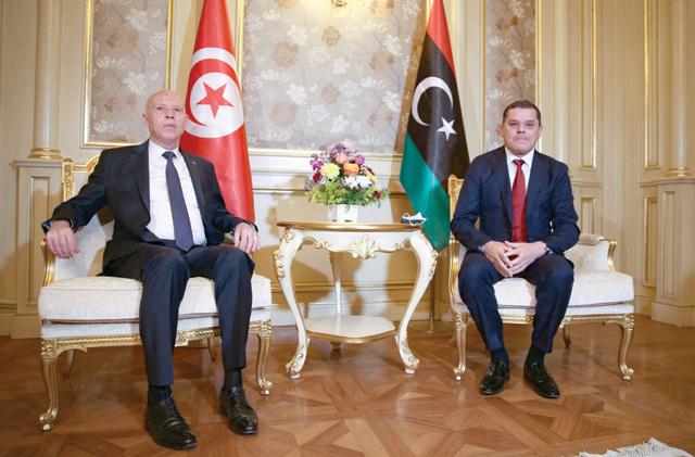 Tunisian president in Libya for talks with new unity govt