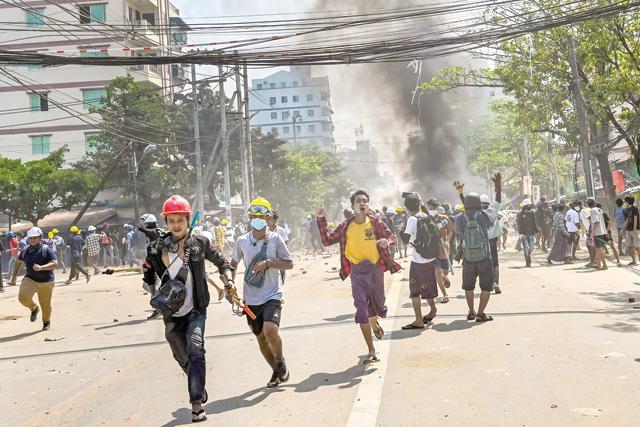 Anticoup protesters defy Myanmar juntas campaign of fear