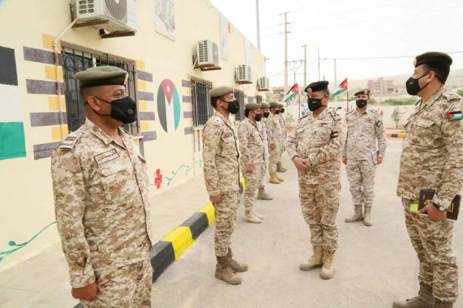 العميد الدعجه  يتفقد مدرسة سويمة الثانوية للبنين .