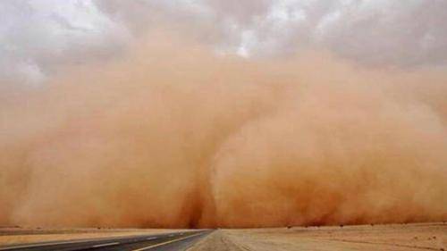عاصفة رملية جديدة باتجاه الأردن قادمة من صحراء سيناء