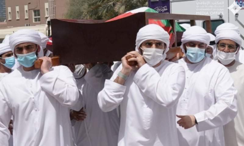 تشييع جثمان الشيخ حمدان بن راشد إلى مثواه الأخير