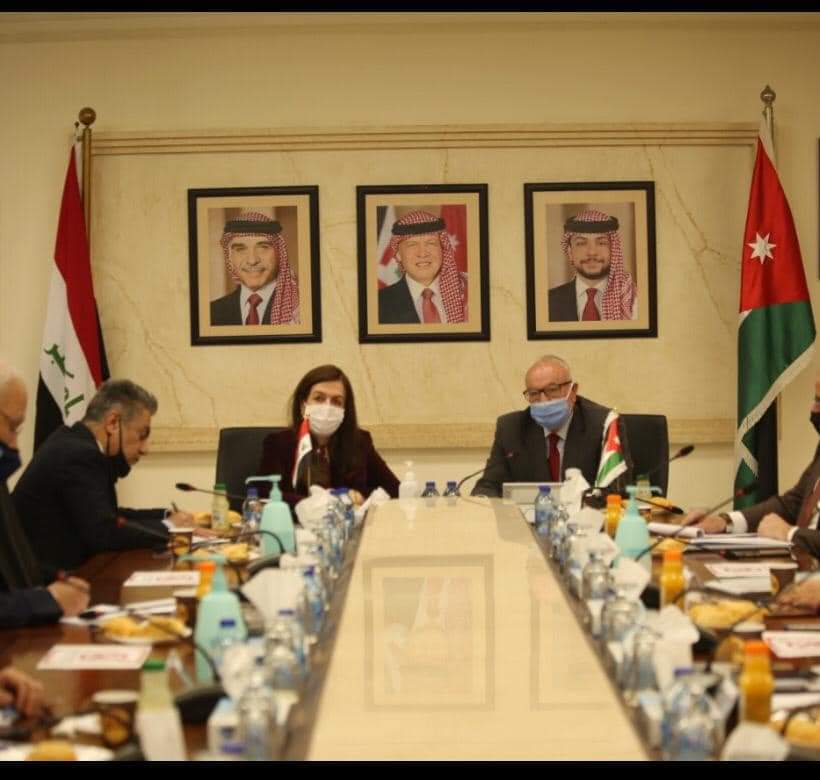 الكسبي يجتمع مع وزيرة الإعمار والاسكان والبلديات والاشغال العراقية