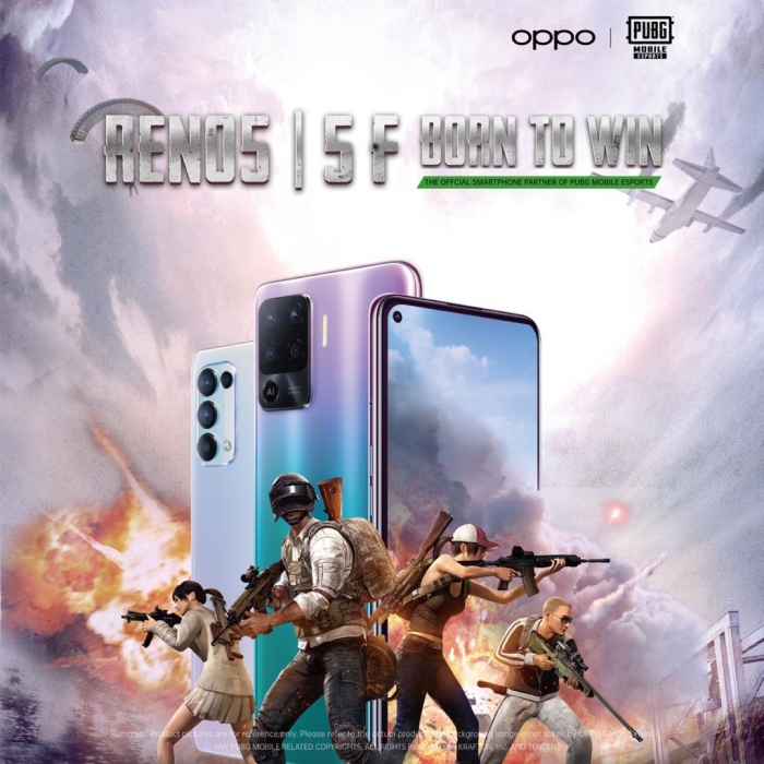 تم اختيار هاتف أوبو رينو5F ليكون الشريك الرسمي للهواتف الذكية لموسم ألعاب ببجي موبايل PUBG MOBILE 2021 في الشرق الأوسط وأفريقيا