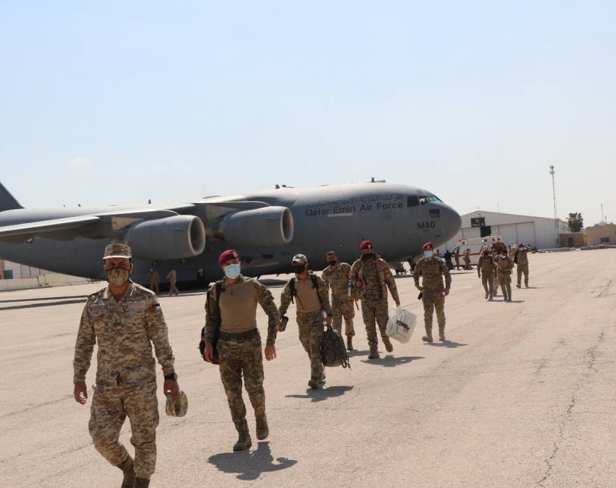 وصول القوة الأردنية المشاركة في تمرين الحارس المنيع إلى أرض المملكة