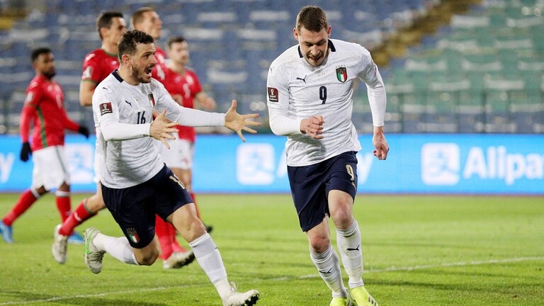 تصفيات مونديال قطر.. إيطاليا تتغلب على بلغاريا بهدفين نظيفين في عقر دارها