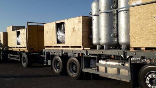 وصول 3 محطات لإنتاج الأوكسجين إلى غزة