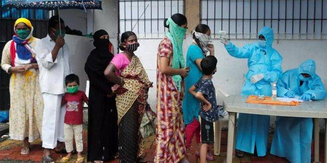 أكثر من 56 ألف إصابة جديدة بكورونا في الهند