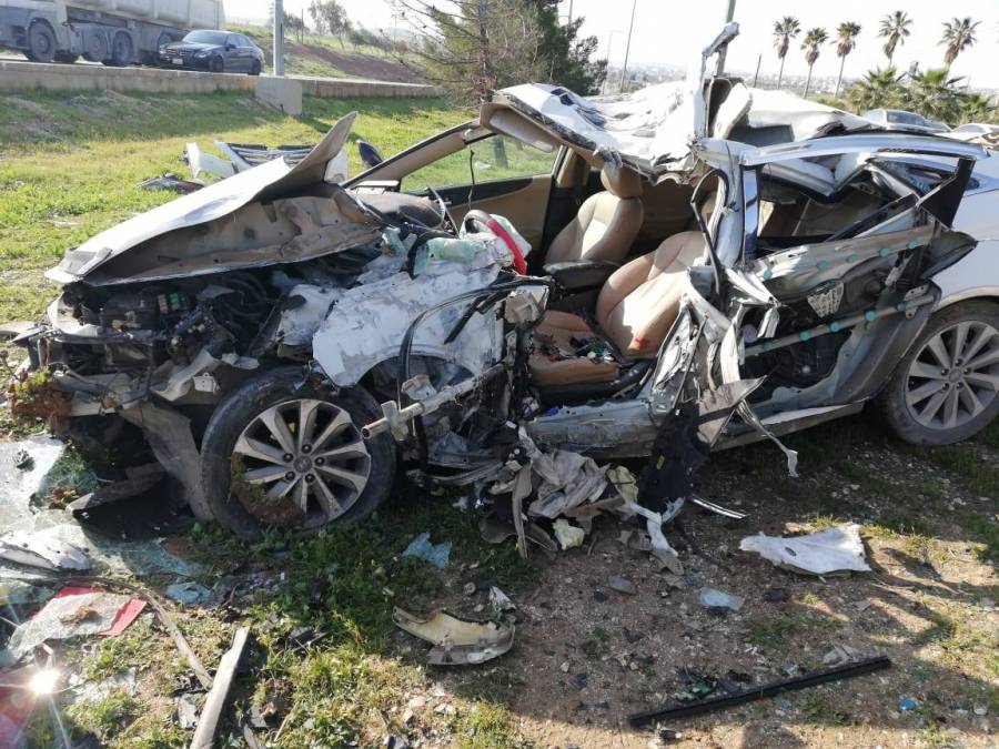 إصابات بحادث على جسر ناعور