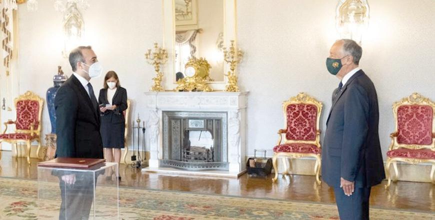 Jordan’s ambassador presents credentials to Portugal president