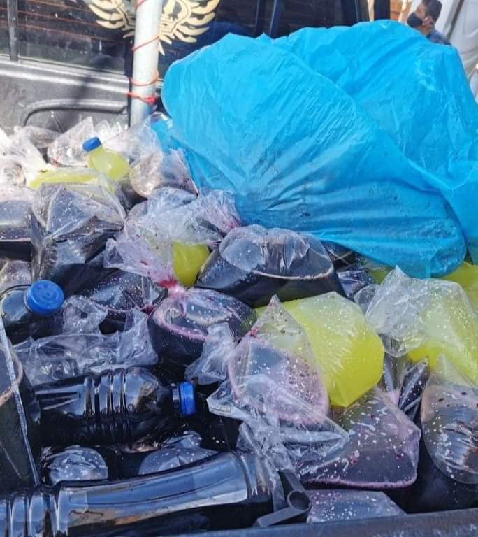 بلدية المفرق تضبط ٦٠٠ لتر من العصائر تباع على الشوارع والأرصفة