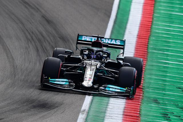 Hamilton earns 99th career pole at Emilia Romagna GP