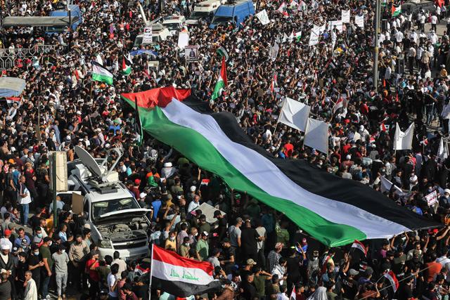 Iraq’s Sadr mobilises thousands at Baghdad proPalestinian rally