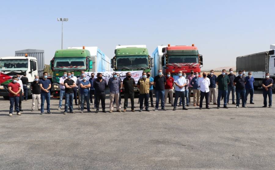 الملك وجه بإرسال قافلة تعزيز إلى المستشفى الميداني الأردني في قطاع غزة...صور