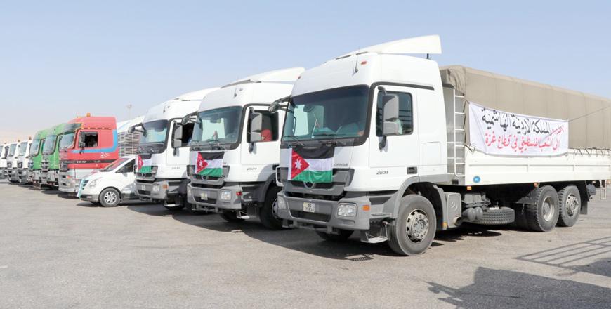 Royal directives: Armed forces dispatch aid convoy to Gaza