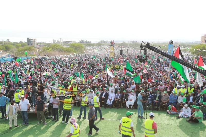 مهرجان بالبحر الميت احتفاء بنصر غزة والقدس