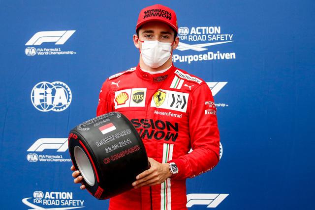 Monaco polesitter Leclerc faces anxious wait over crashdamaged Ferrari