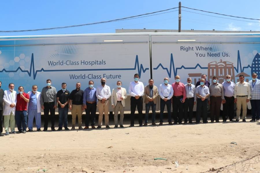 وكيل وزارة الصحة في غزة يزور المستشفى الميداني الأردني