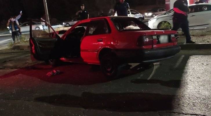 حادث سير مروع يغلق طريق عمان البحر الميت