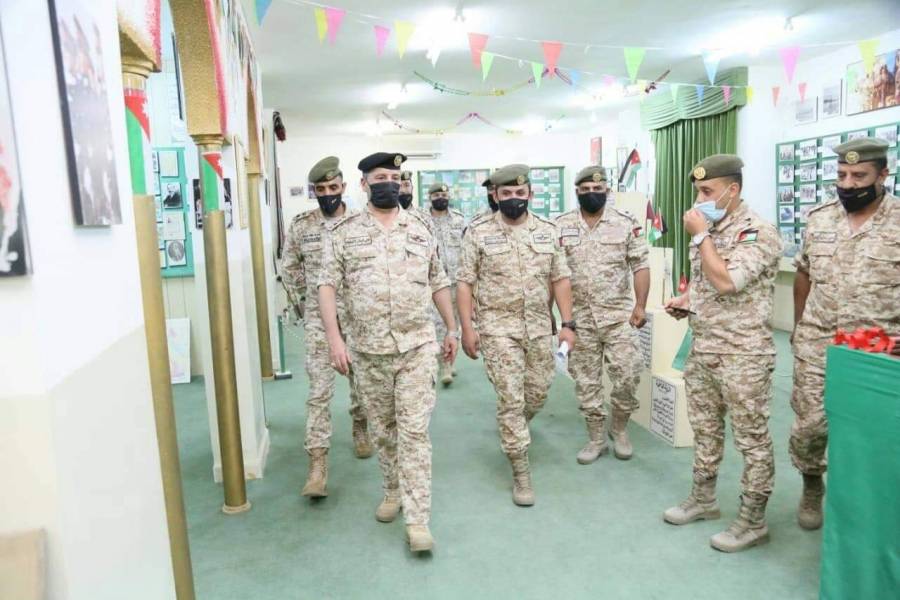 العميد الدعجه يتفقد المدارس العسكرية  في محافظة معان...صور