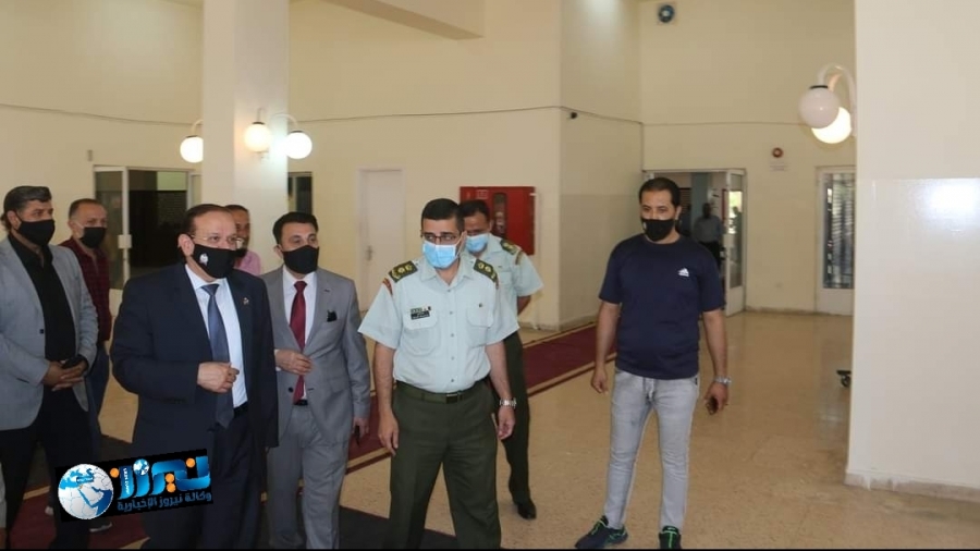 افتتاح مركز تطعيم كورونا في جامعة مؤتة.